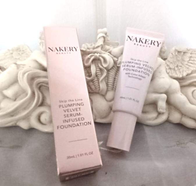 NAKERY BEAUTY PLIMPING VELVET SERUM INFUSED FOUNDATION – MEDIUM-1.01 FL. OZ