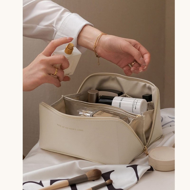 Large Compartmentalized Makeup Organizer Bag–Portable for Travel& Daily Skincare gallery
