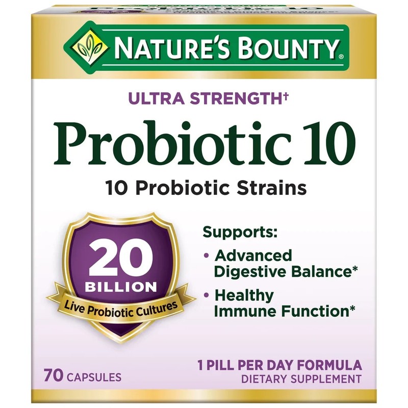 Nature’s Bounty Probiotic 10 70ct – Digestive & Immune Health Supplement