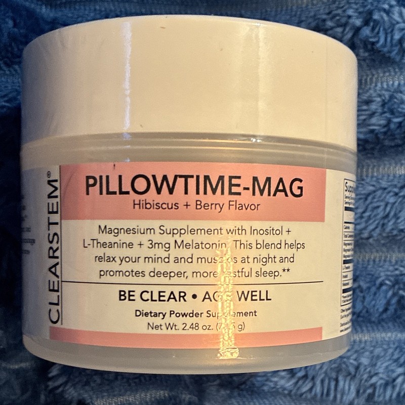 Clearstem Pillowtime-Mag Hibiscus + Berry Magnesium Sleep Powder 2.48 oz