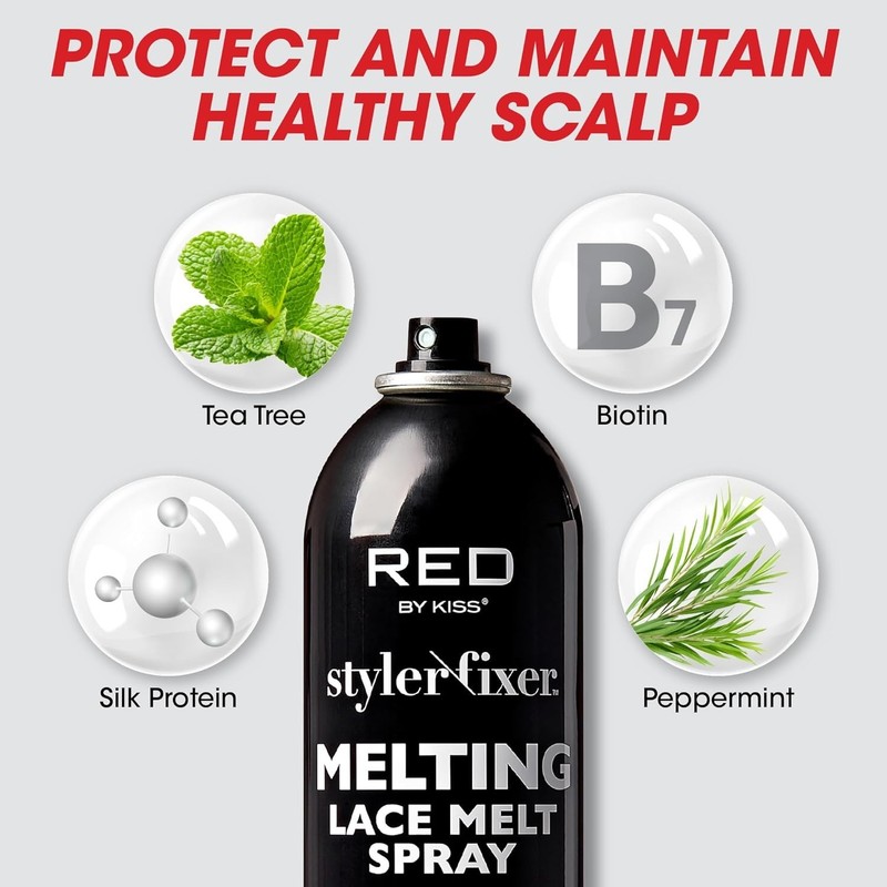 Fast Drying Lace Wig Adhesive Spray - Biotin Infused for Scalp Care, 2.7 Fl Oz gallery