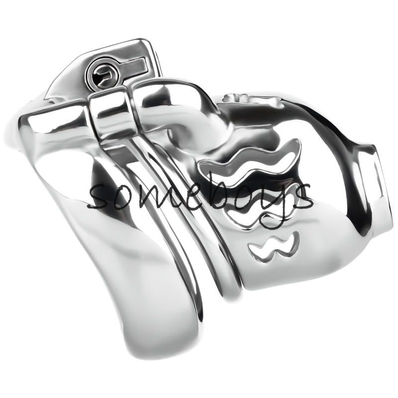 FRRK Silicone Plug PA Lock Piercing Chastity Cage Device Breathable Lock PA Ring gallery