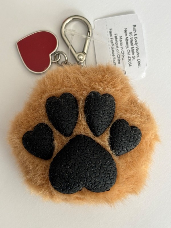Bath & Body Works PAW HEARTS Pocketbac Sanitizer Holder, Pet Dog Cat Lovers, NWT