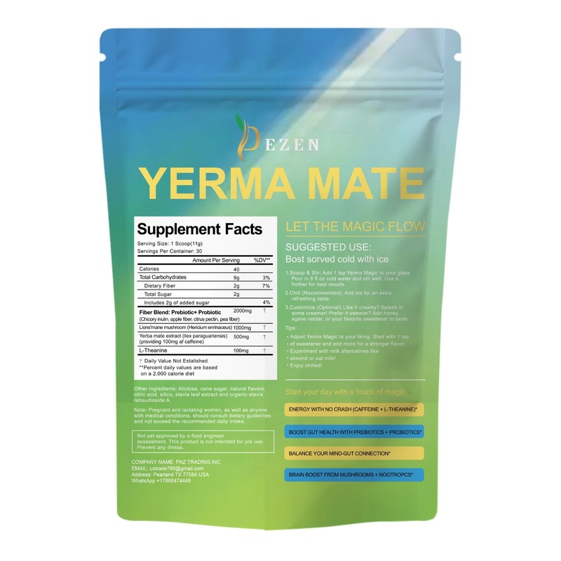 Yerba Mate Tea Powder Drink Mix Peach Mango | Weight Loss & Metabolism Support gallery