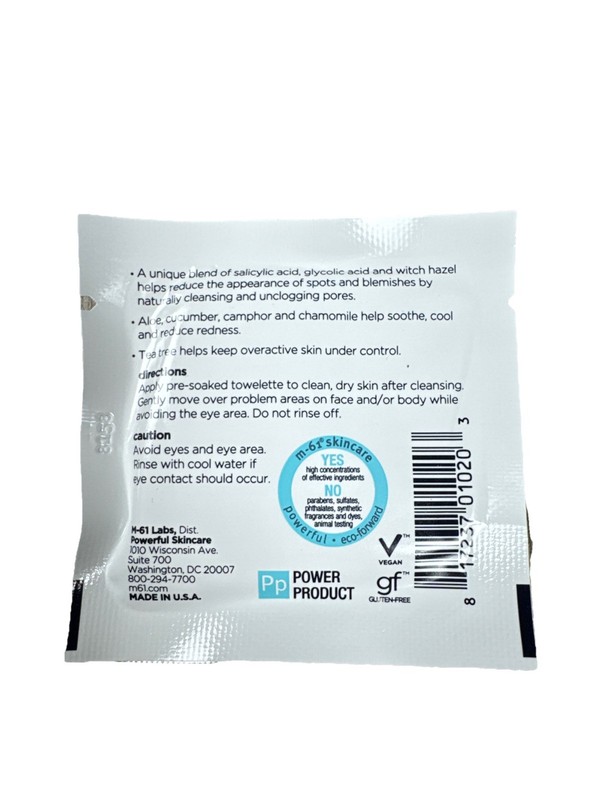 M-61 PowerSpot Pad Daily Clarifying pad 20 Treatments New No Box gallery