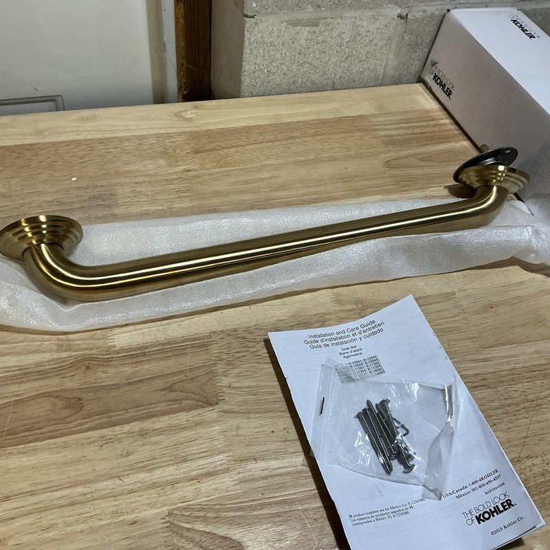 Kohler K-10541-2MB Traditional 18" Grab Bar-Vibrant Brushed Modern Brass gallery