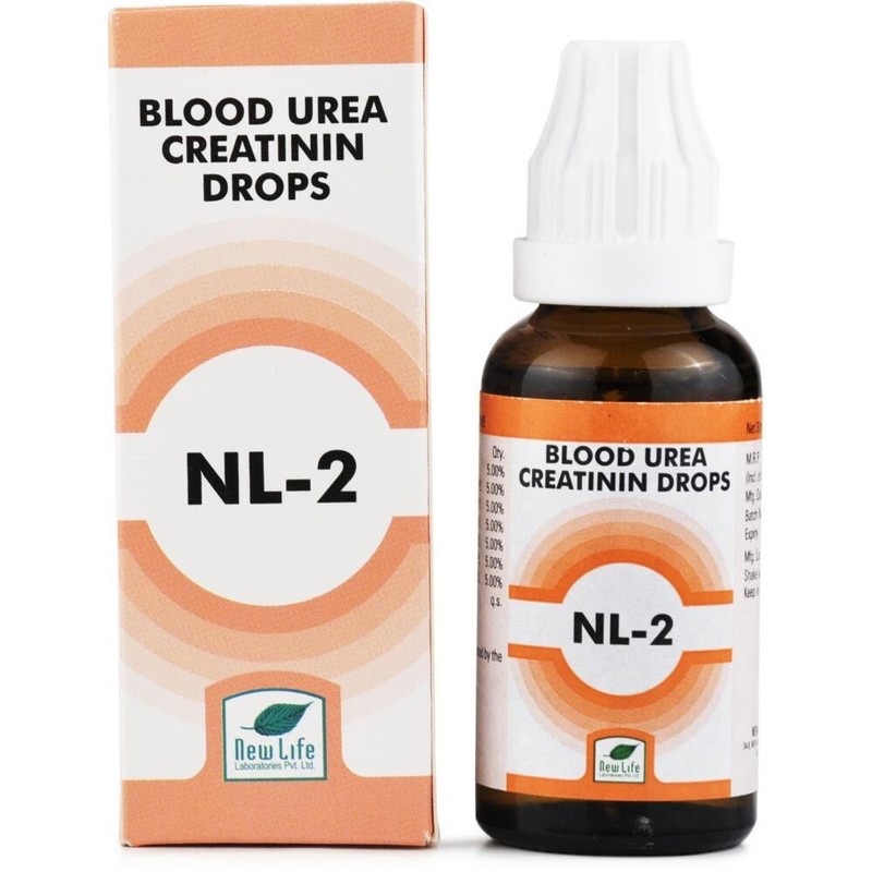 Homeopathic New Life NL-2,30ml Blood Urea & Creatinin Drops
