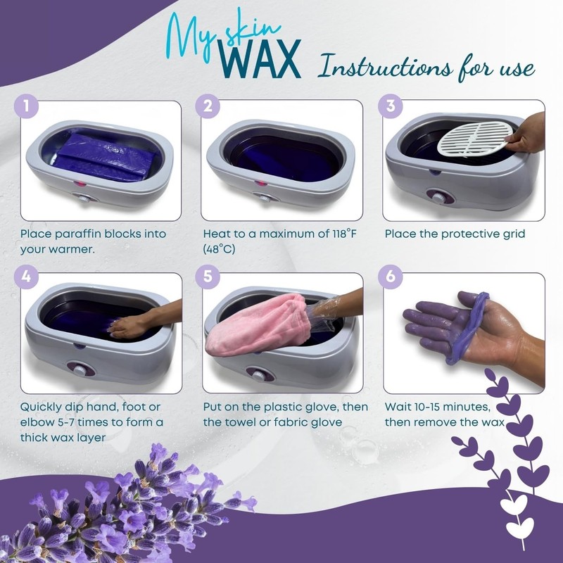 Paraffin Wax Refills Maxi Pack for Hands and Feet Bath – 6 Large 14oz Blocks (5. gallery