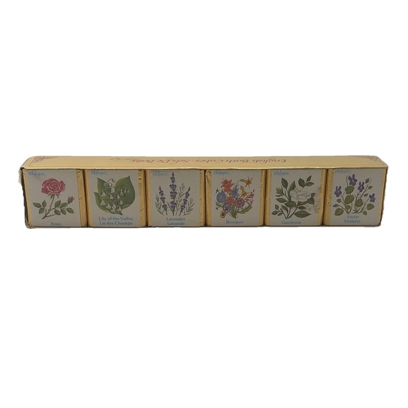 Delagar English Bath Cubes 6 Floral Scents Rose Lavender, etc 9 oz NEW 2 Pack