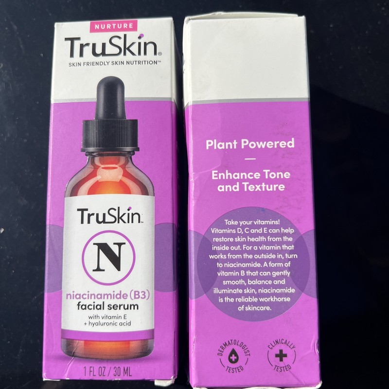 TruSkin Niacinamide Facial Serum With Vitamin E & Hyaluronic Acid – Lot Of 2
