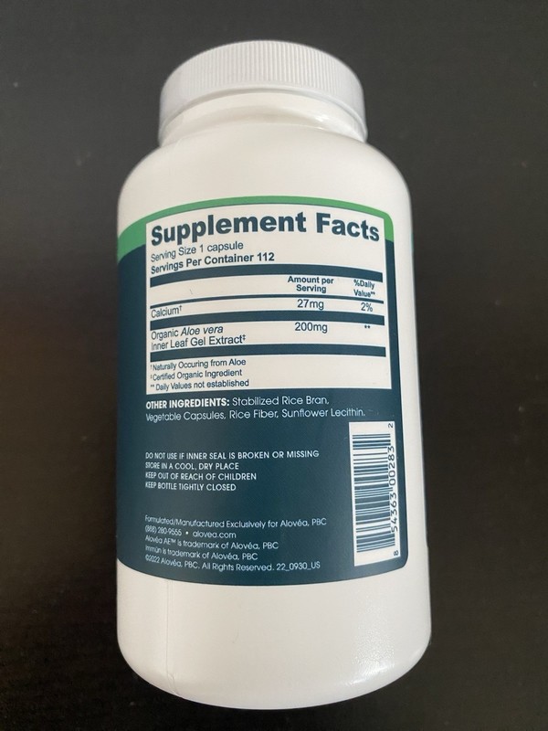 Alovea IMMUN Immune Support Aloe Vera Supplement 112 Capsules, EXP 12/2027 gallery