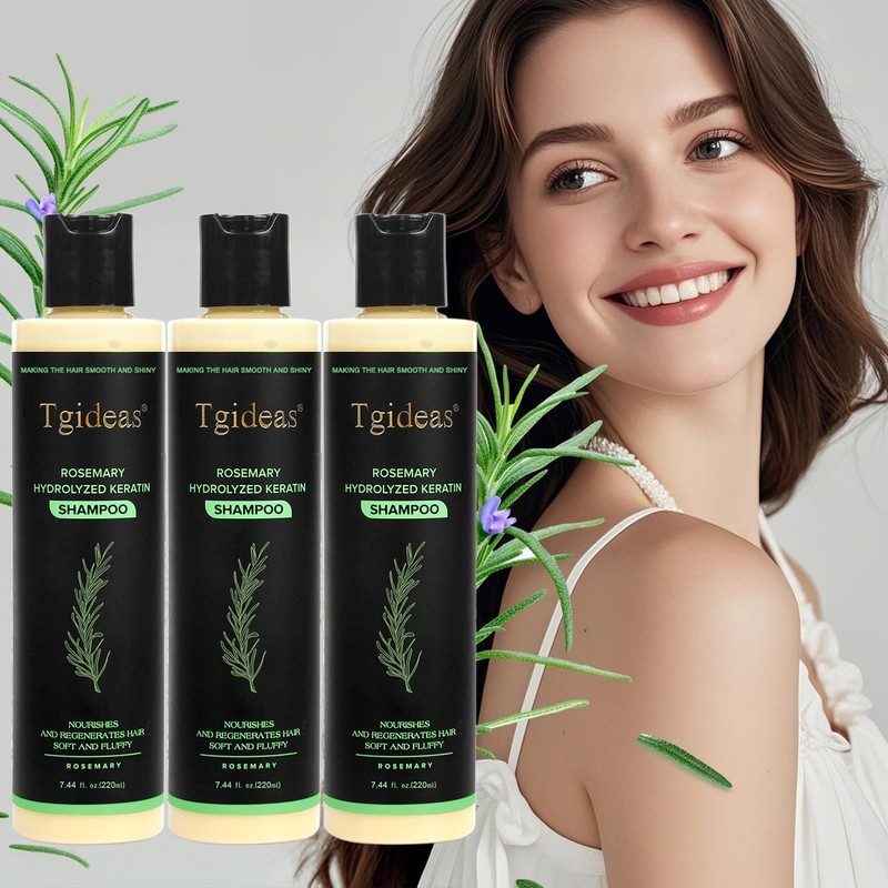 Tgideas Rosemary Natural Anti-Hair Loss Shampoo for Men and Women 3 pack