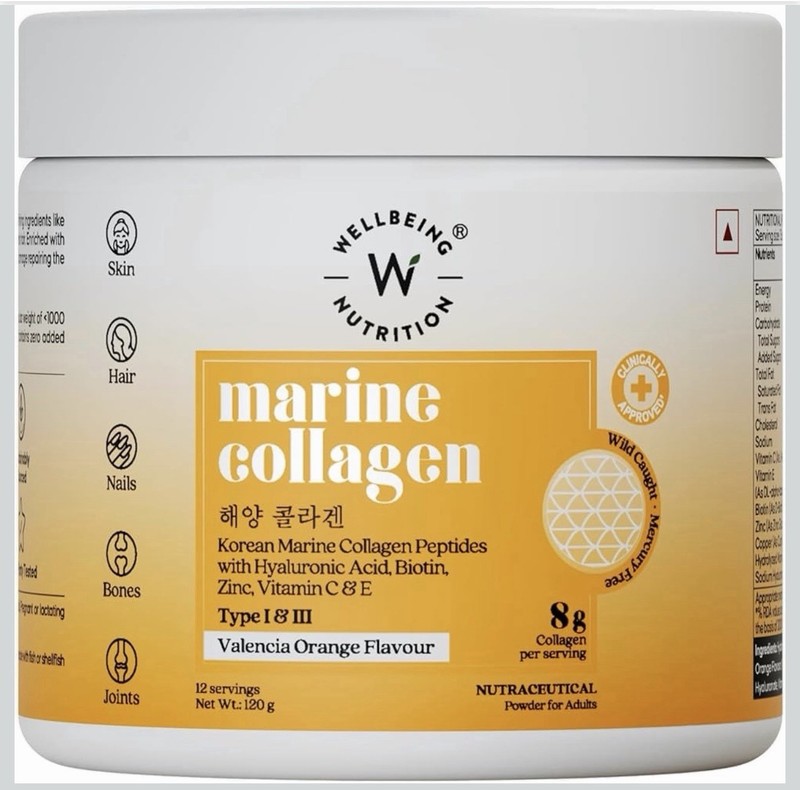 Wellbeing Nutrition Pure Korean Marine Collagen Supplement For Skin Joint Hair