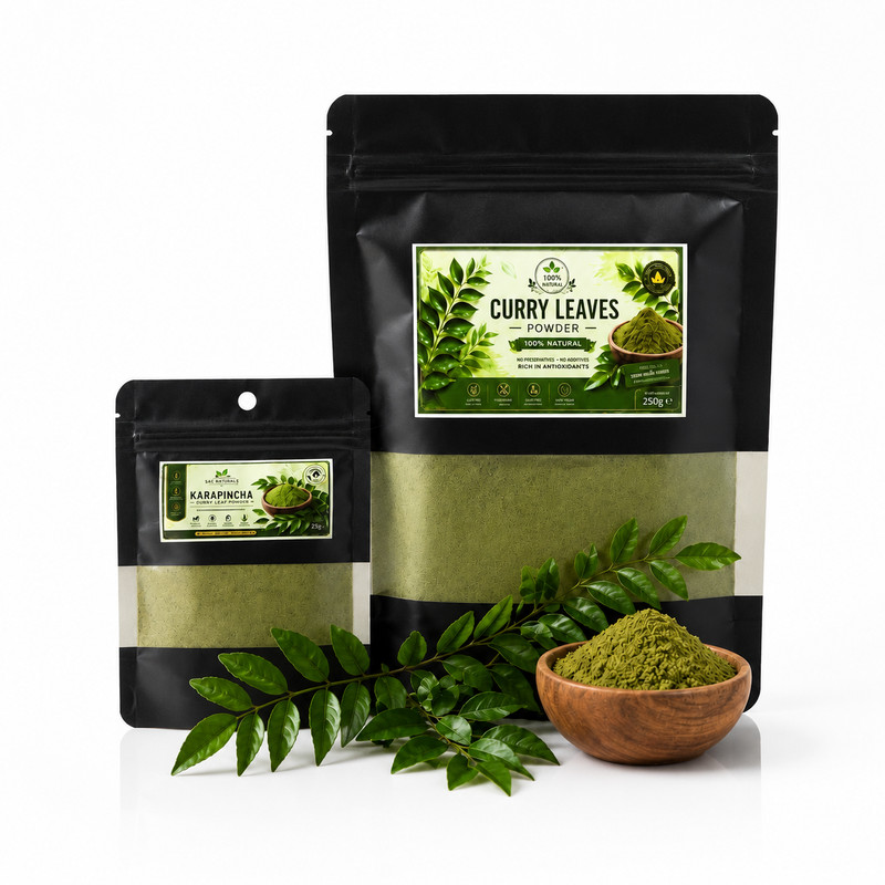 100% Natural Curry Leaves Powder (Karapincha) – Botanical Powder for Bath