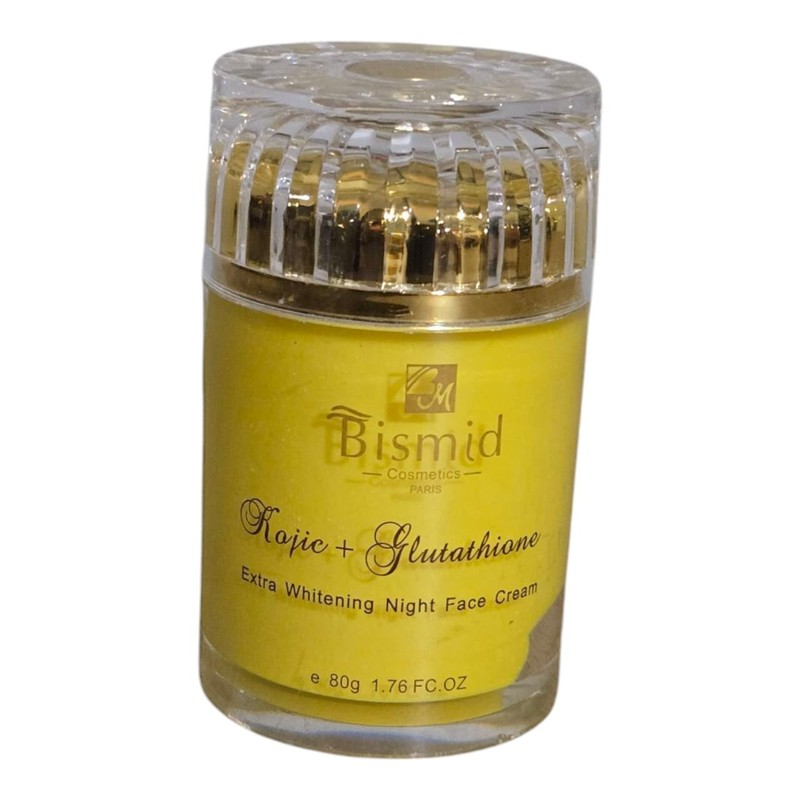 Bismid Kojic + Glutathion Xtra Whitening NIGHT FACE CREAM 80G X 1 Jar