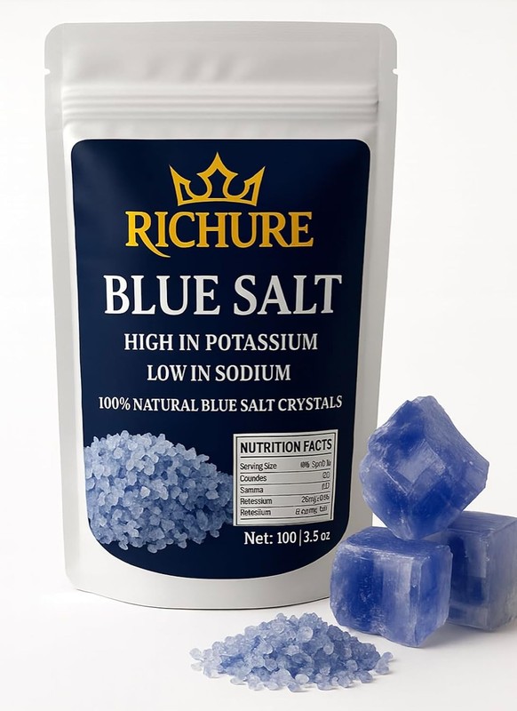 Ancient Blue Salt – Rare Mineral Treasure | High Potassium, Low Sodium, Pure &