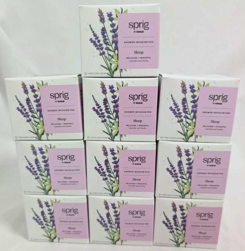 NEW 10-PACK KOHLER Sprig Infusion Shower Pods – SLEEP Lavender + Vanilla Scent