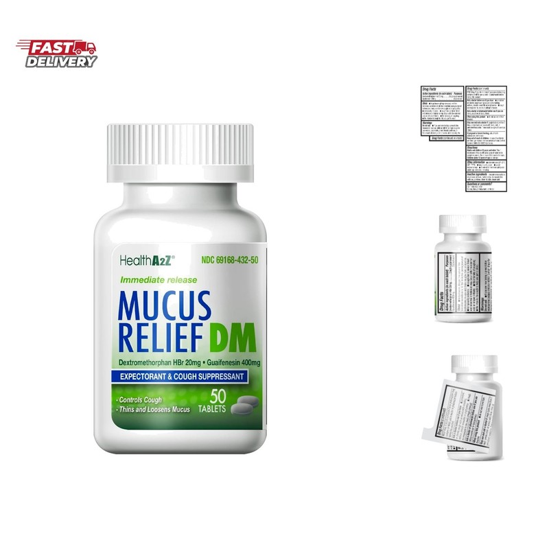 Mucus Relief DM | Dextromethorphan HBr 20mg | Guaifenesin 400mg | No Benzene …