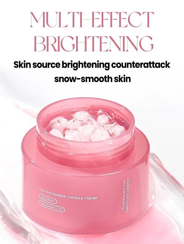 Korean PDRN Pink Collagen Capsule Cream with Niacinamide Cream for Uneven Skin gallery