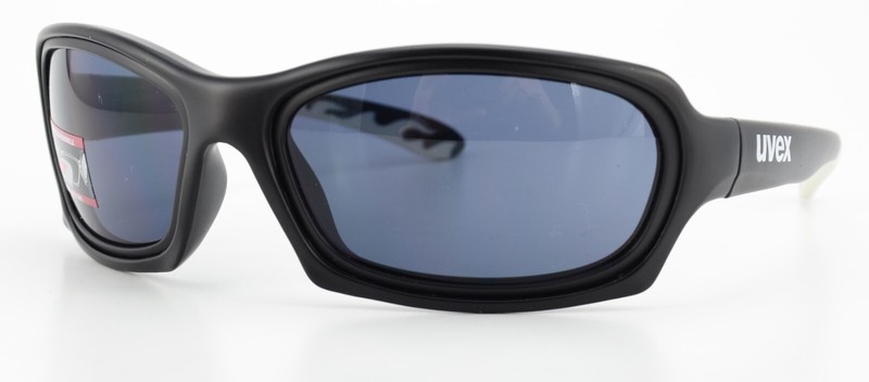UVEX Sunglasses 1/3 Cosmo Pro PC Smoke Gray Orange Black Matte White Wrap gallery
