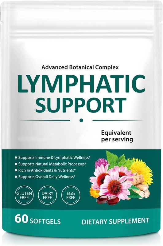 Lymphatic Drainage Supplement – 21 Botanical Blend with Echinacea & Elderberry