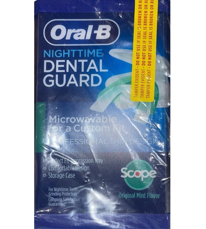 Sealed Oral B Night Time Dental Teeth Grind Guard Bruxism Custom Fit Mint Flavor gallery