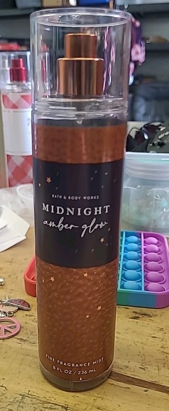 Bath & Body Works MIDNIGHT AMBER GLOW Originals Fragrance Spray 8 oz RETIRED