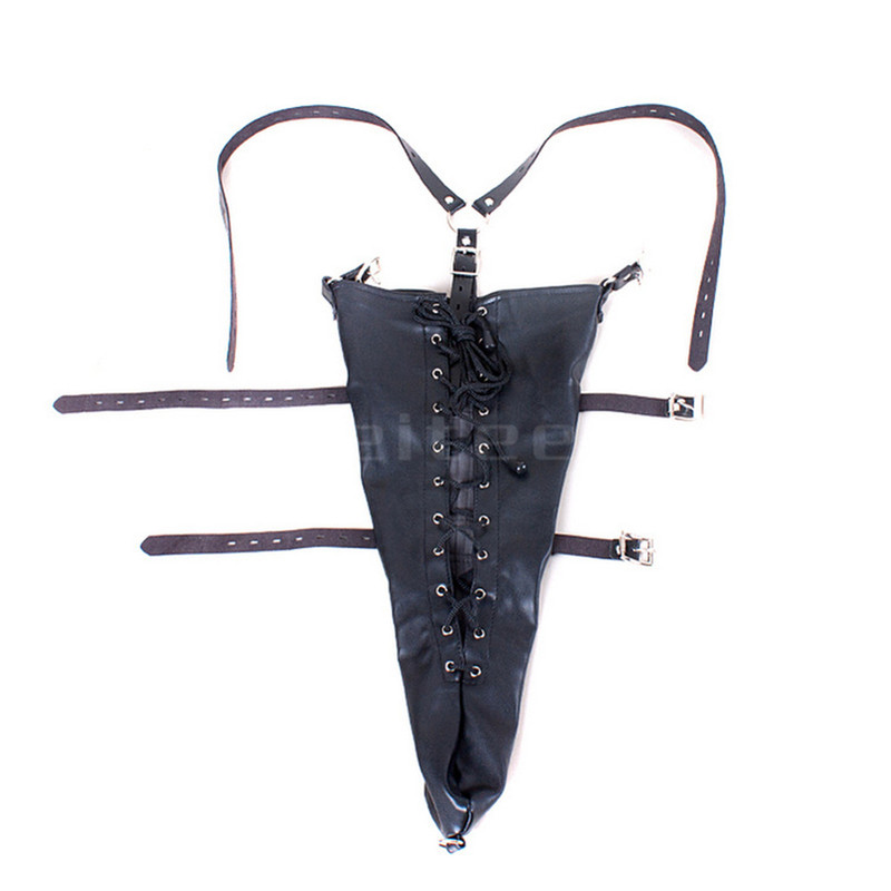 Bondage Arm Binder Back Strapping Body Harness Sleeves Armbinder Restraint BDSM gallery