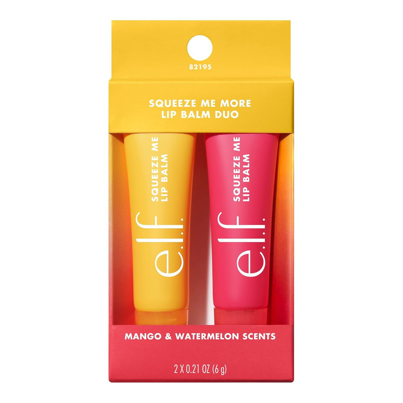 E.L.F. Squeeze Me More Lip Balm Duo, Moisturizing Balm for a Sheer Tint of Color