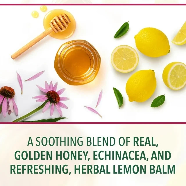 Ricola Honey Lemon Echinacea Cough Drops, Sore Throat Relief, 19 Count gallery