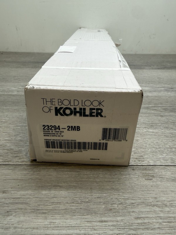 KOHLER K-23294-2MB Square 20 in. Grab Bar in Vibrant Brushed Moderne Brass *READ