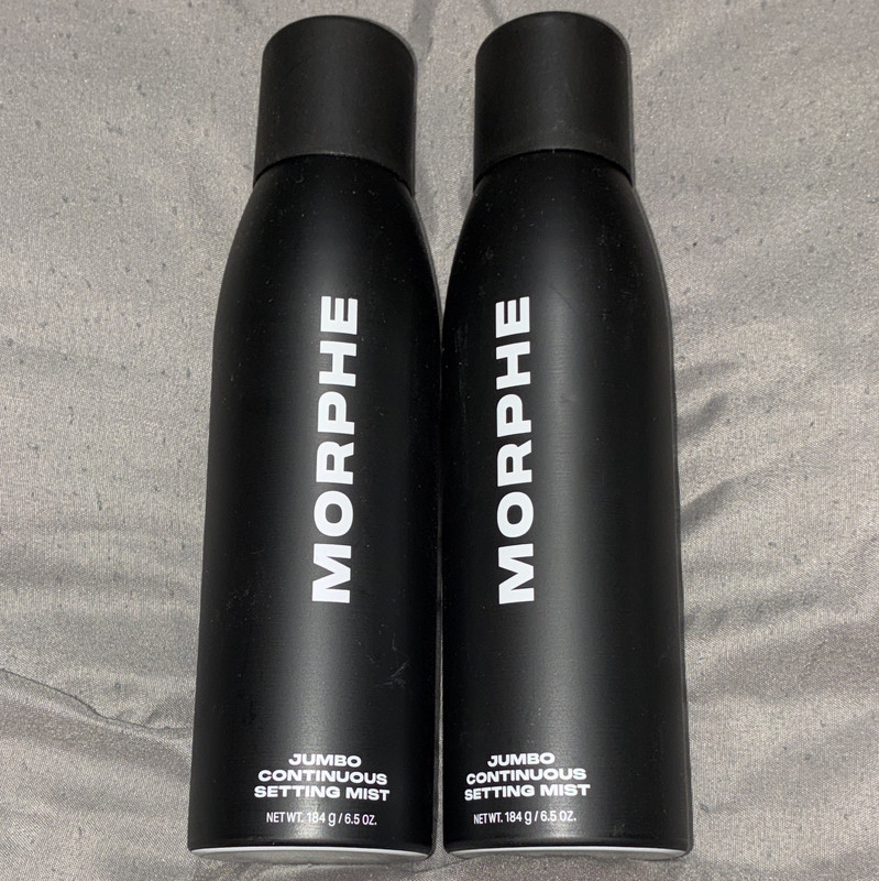Morphe Continuous Setting Mist Jumbo Clear Spray 6.5 oz (2 Pack)