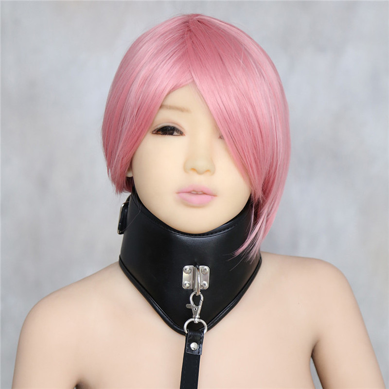PU Leather/Nylon Neck Collar Corsets Ball Gag Bondage Posture Restraints BDSM gallery
