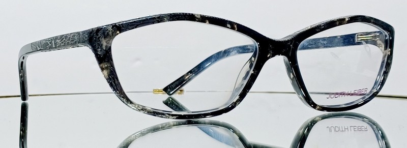 Originale JUDITH LEIBER JL1177 01 Eyeglasses BLACK New Plastic 55-16-135 Japan gallery