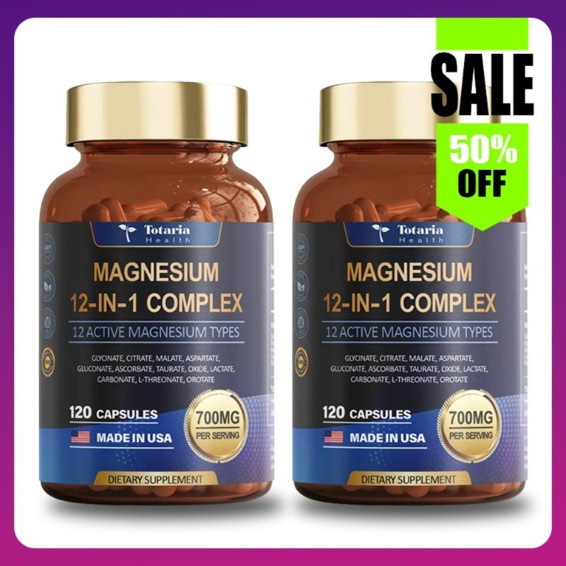 brand new! Totaria12 in 1Magnesium Complex 700mg Supplement with Glycine Citrate gallery