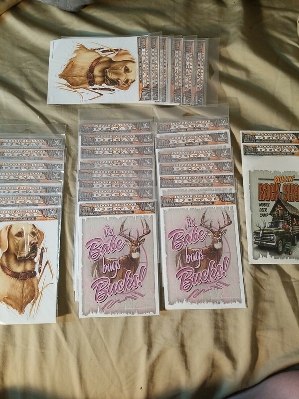 Buck Wear Indoor Outdoor Decal Lot of 30