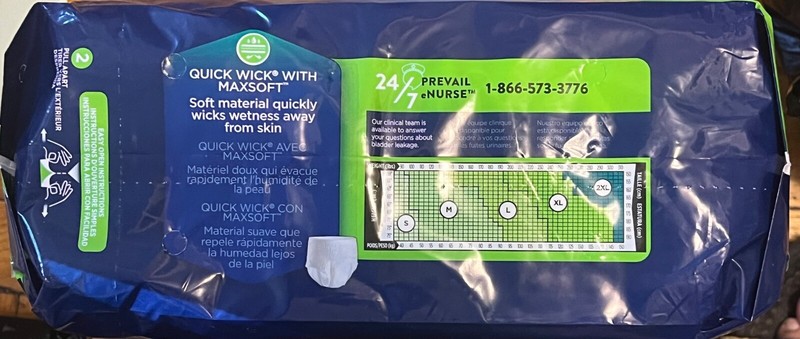 Prevail Per-Fit Adult Daily Underwear 80 Pcs. 2XL X 4 packs EXTRA Absorbency New gallery