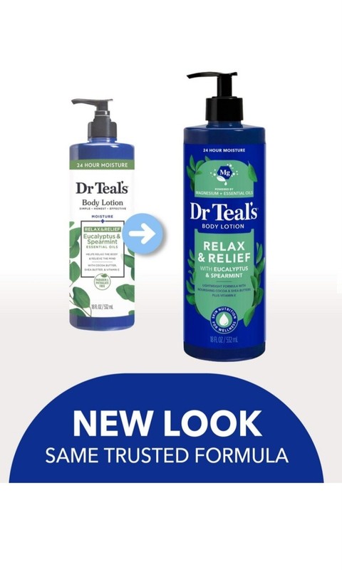 Dr Teal's Body Lotion Relax & Relief with Eucalyptus & Spearmint 18 Fl Oz gallery