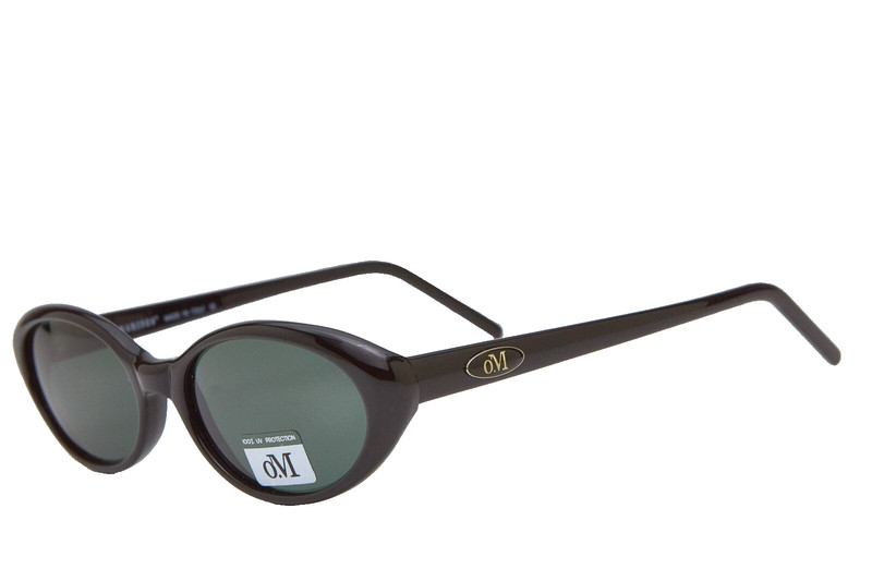 Y2K small bold oval sunglasses O.MARINES 6184 Black Elegant Minimal Look fashion