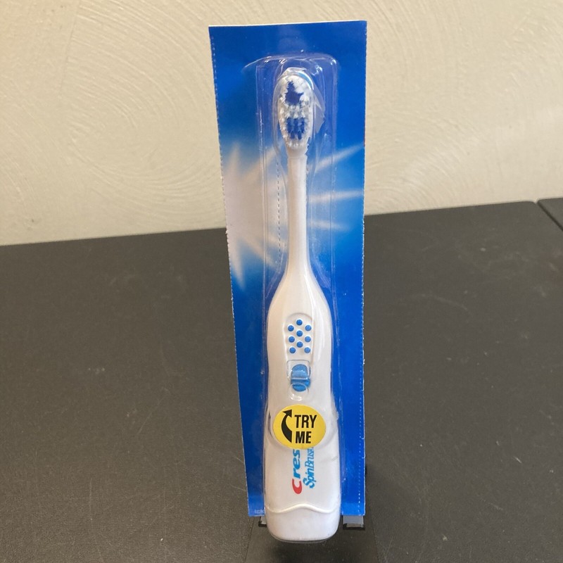 Crest Spinbrush Vtg in Package TEST Button DOESN’T WORK See Detail Battery Power