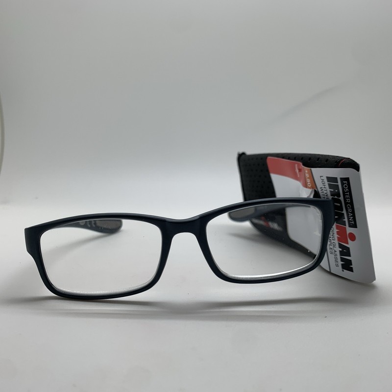 E399 Foster Grant Ironman IM2008 Navy/Grey + 2.50 Men’s Reading Glasses