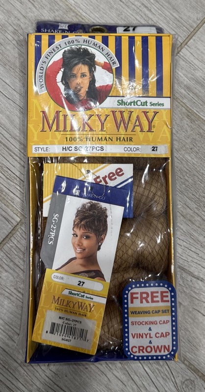 BRAND NEW Milky Way 27 PCS OF Color 27 100% HUMAN HAIR SHORTCUT SERIES