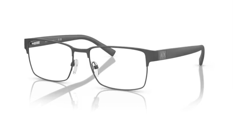 A|X Armani Exchange Men’s AX1019 6089 54mm Metal Square Eyeglass Frames