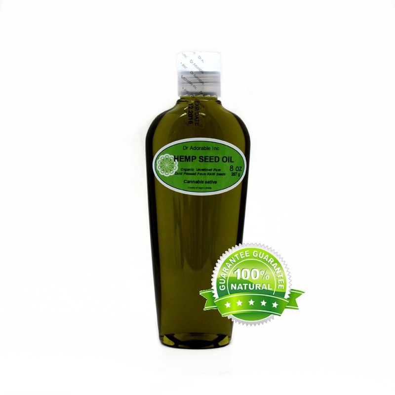 Pure Virgin Hemp Seed Oil bu Dr.Adorable 2 oz up to gal Unrefined Cold Pressed