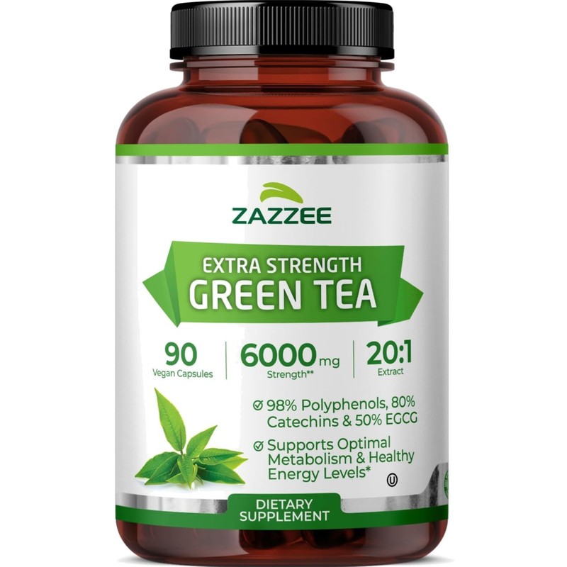 Extra Strength Green Tea 20:1 Extract, 50% EGCG, 98% Polyphenols, 80% Catechi…