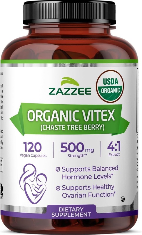 Organic Chaste Berry Extract 120 Capsules - Pregnancy & Cycle Support gallery