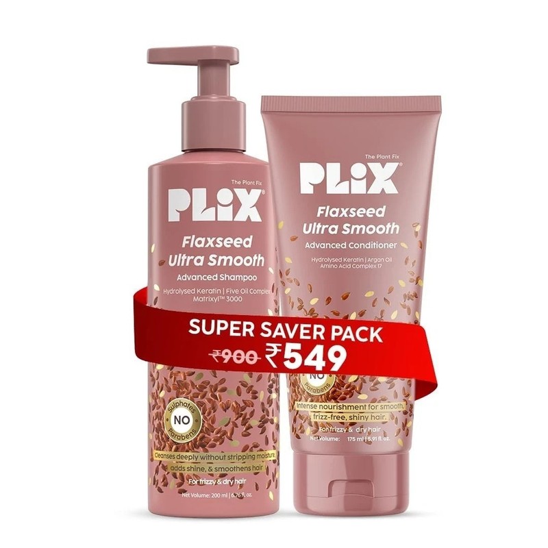 PLIX – THE PLANT FIX Flaxseed Ultrasmooth Advanced Shampoo Paraben Free