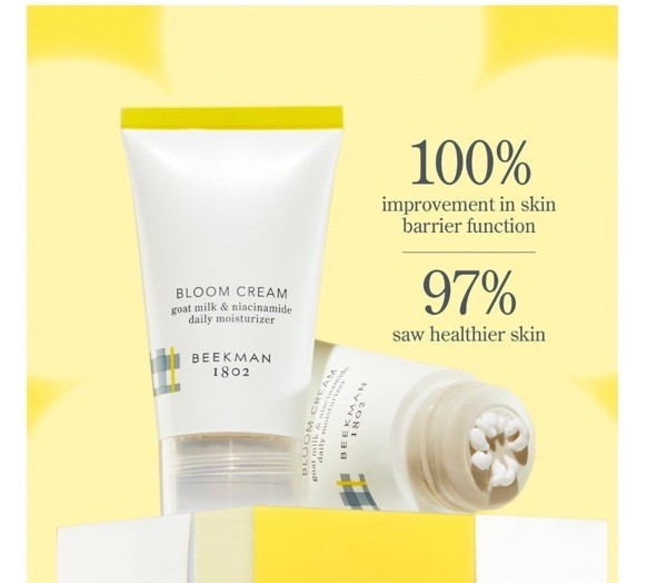 BEEKMAN  1802 Bloom  Cream 1.69 oz Tube Made With Goat Milk Daily Face Cream NIB gallery