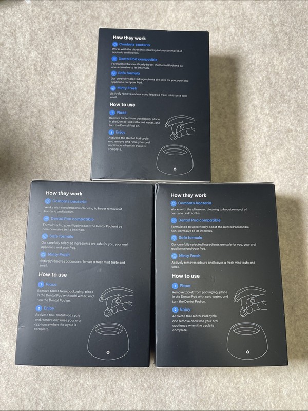 3 boxes of Zima Dental Pod Ultrasonic Boosting Tablets - 30 Peppermint gallery