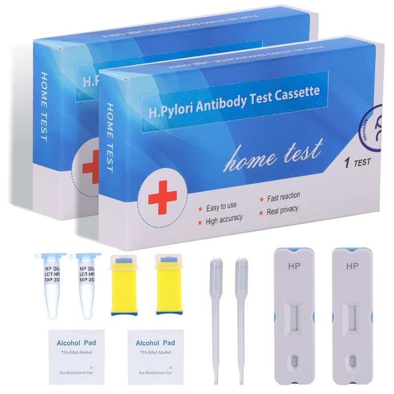 H. Pylori，Helicobacter Pylori Detection 2 Test kit, 10-15 Minutes of White